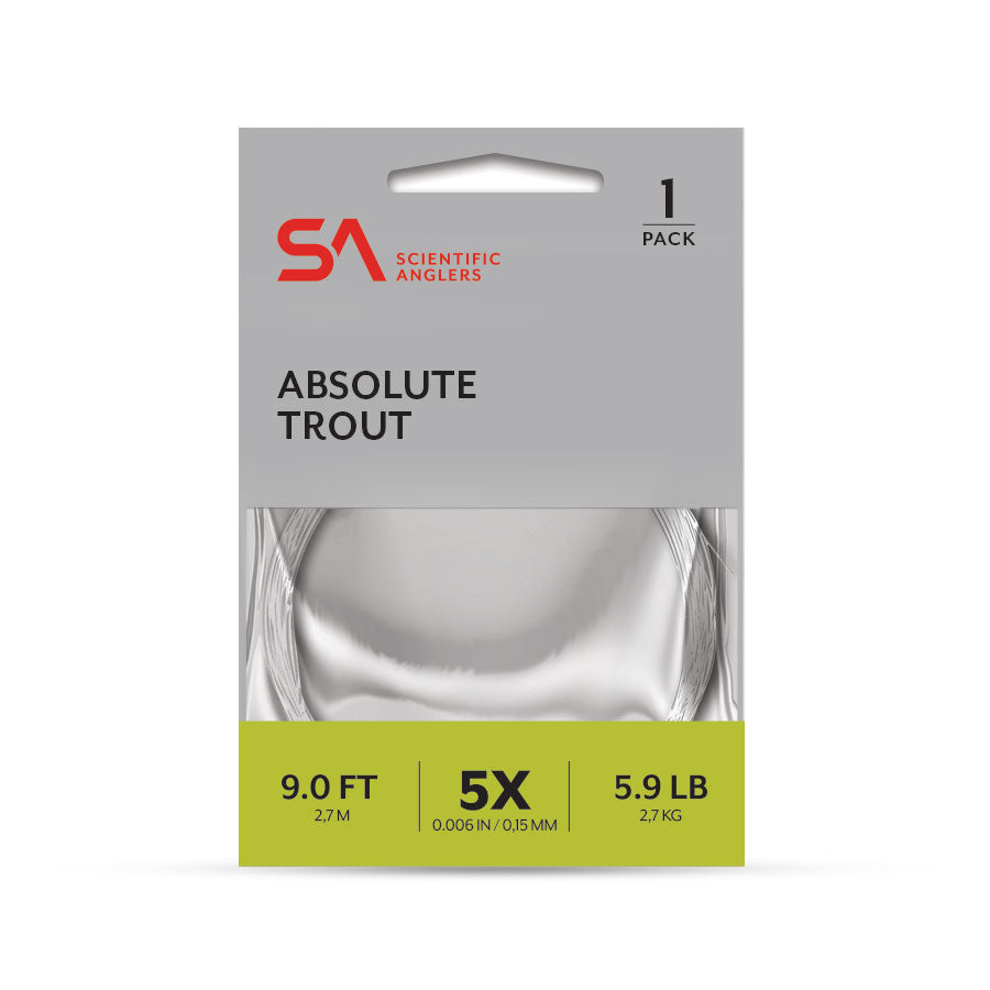 SA Absolute Trout Leader 9' 1pk